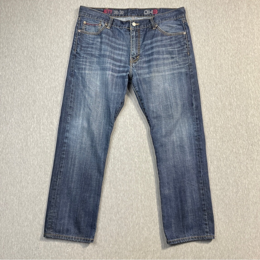DH3 Jeans Men’s 38 x 30 Blue Jett Straight Leg Faded